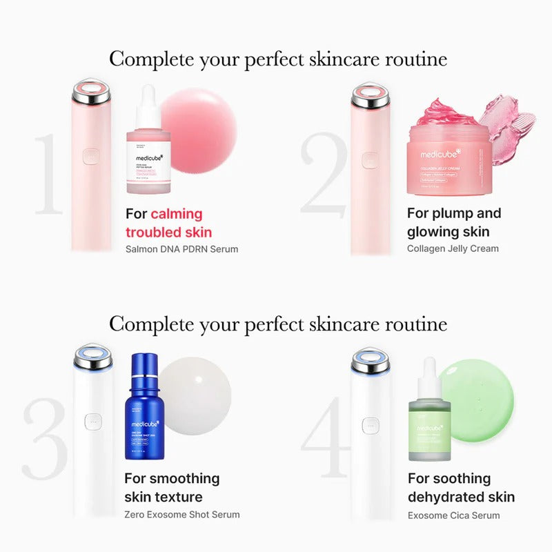 [MEDICUBE] PDRN Booster Pro Mini White Set - Lahab Beauty | لهب بيوتي