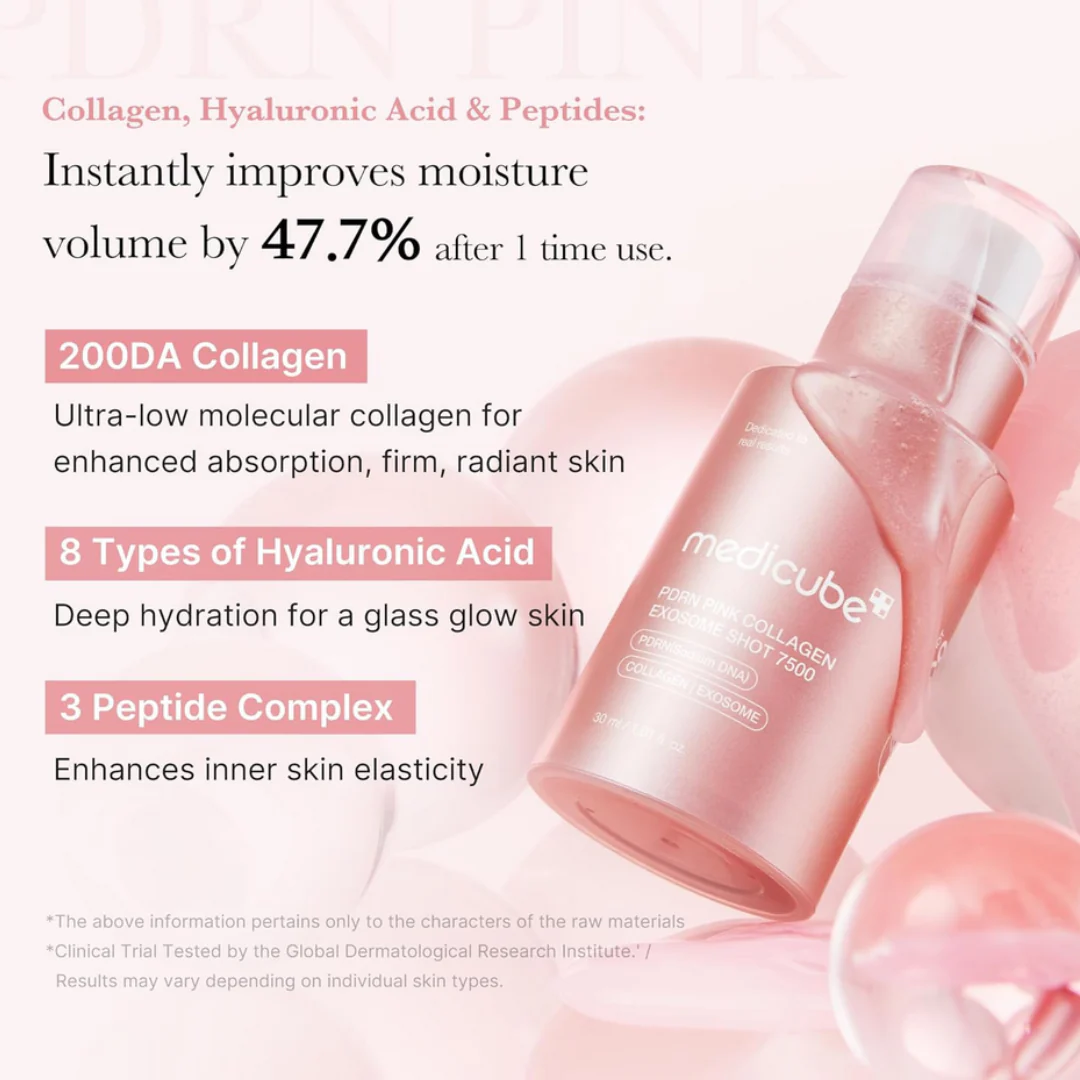[Medicube] PDRN Pink Collagen Exosome Shot Serum 7,500 PPM 30ml - Lahab Beauty | لهب بيوتي