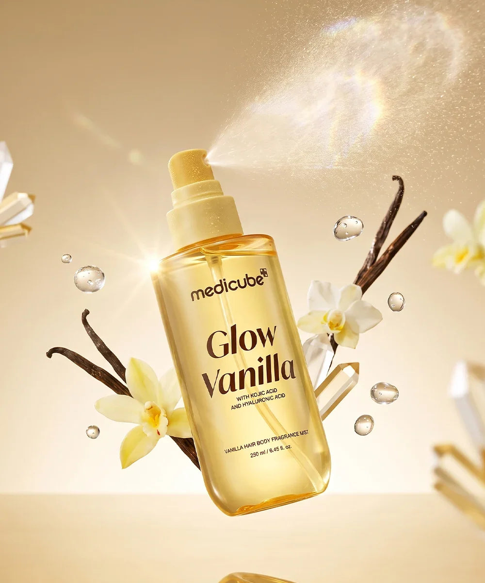 Medicube Glow Vanilla Hair & Body Fragrance Mist (250ml) - Lahab Beauty | لهب بيوتي