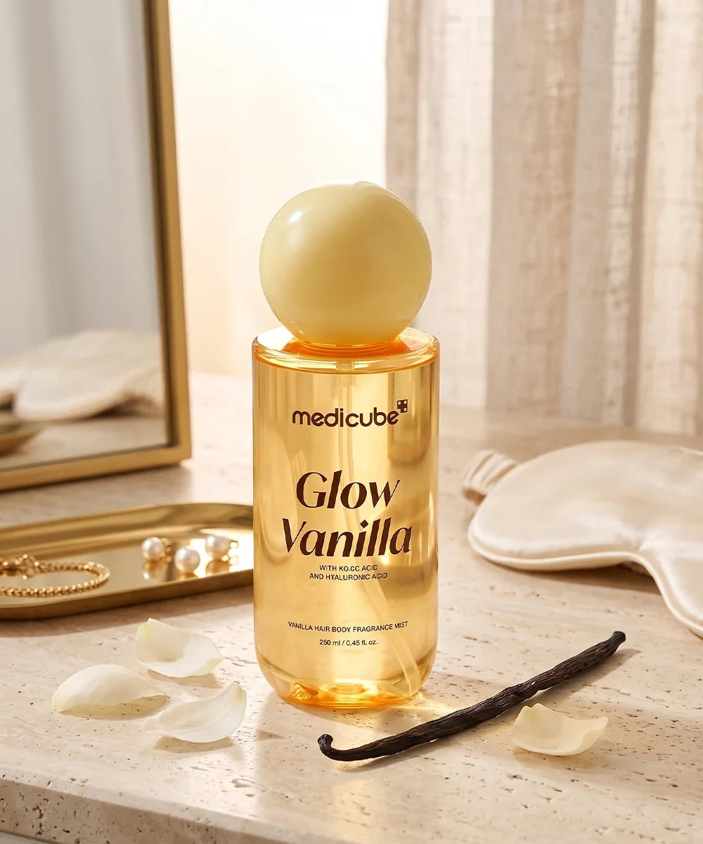 Medicube Glow Vanilla Hair & Body Fragrance Mist (250ml) - Lahab Beauty | لهب بيوتي
