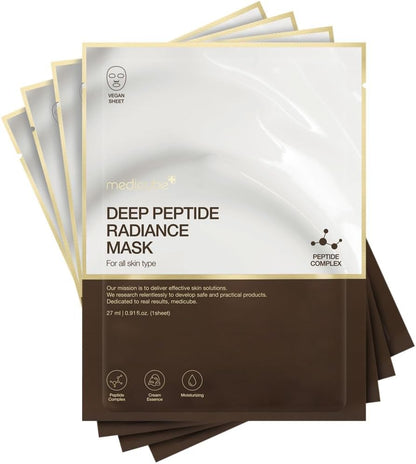 [Medicube] DEEP PEPTIDE RADIANCE MASK - (1EA/4EA) - Lahab Beauty | لهب بيوتي