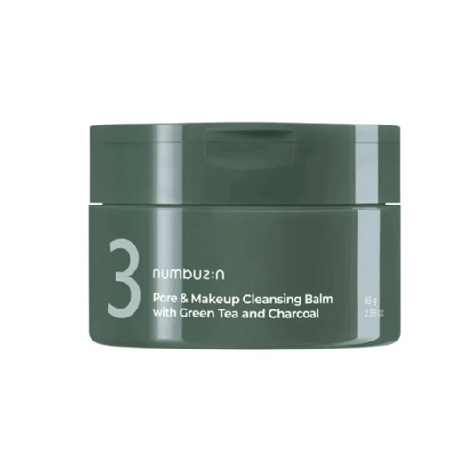 [Numbuzin] No. 3 Pore & Makeup Cleansing Balm With Green Tea And Charcoal - 85 g - Lahab Beauty | لهب بيوتي