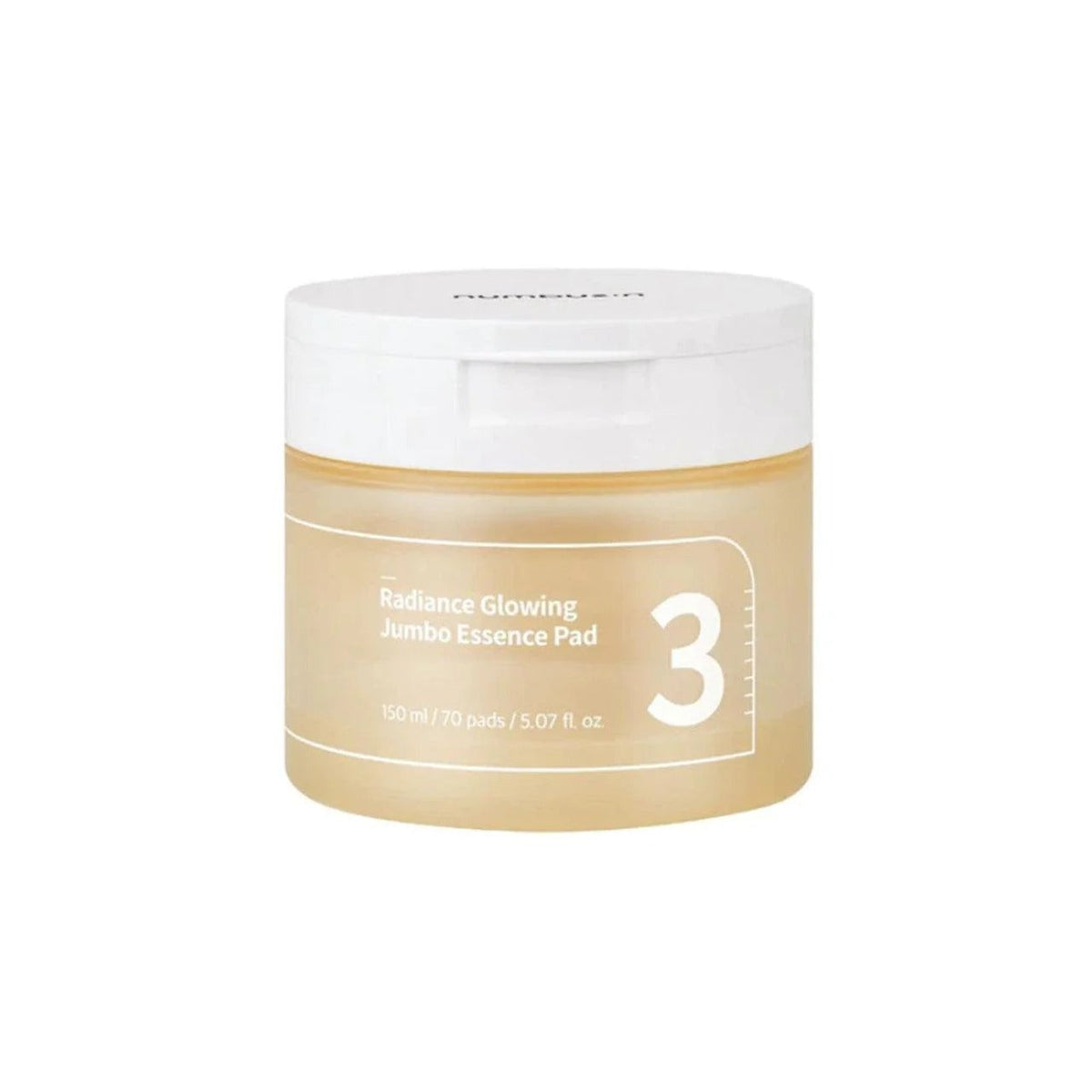 [Numbuzin] No.3 Radiance Glowing Jumbo Essence Pad - 70 Pads - Lahab Beauty | لهب بيوتي