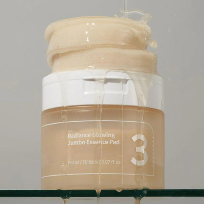 [Numbuzin] No.3 Radiance Glowing Jumbo Essence Pad - 70 Pads - Lahab Beauty | لهب بيوتي