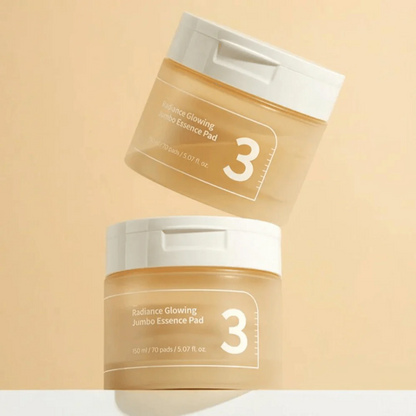 [Numbuzin] No.3 Radiance Glowing Jumbo Essence Pad - 70 Pads - Lahab Beauty | لهب بيوتي