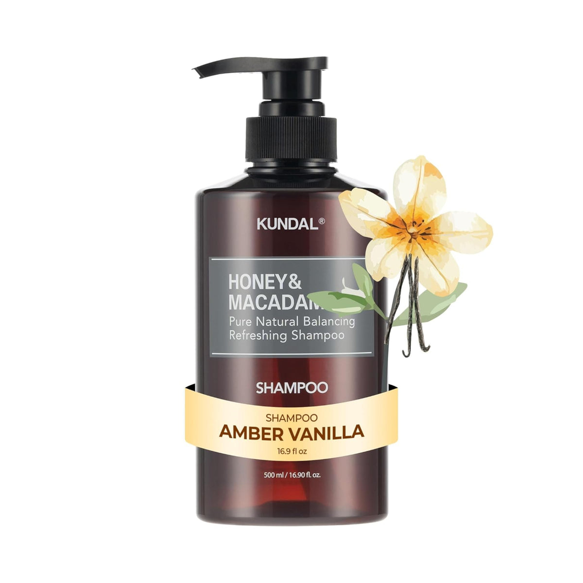 KUNDAL Honey & Macadamia Shampoo 500ml - Lahab Beauty | لهب بيوتي
