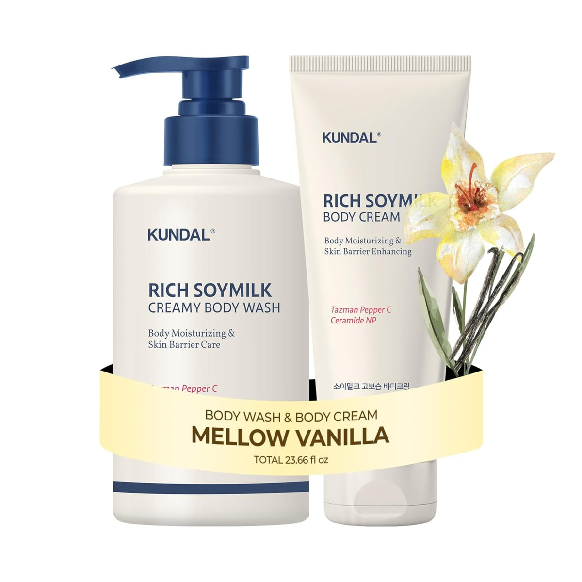 KUNDAL Soymilk Body Wash & Cream Set - Lahab Beauty | لهب بيوتي