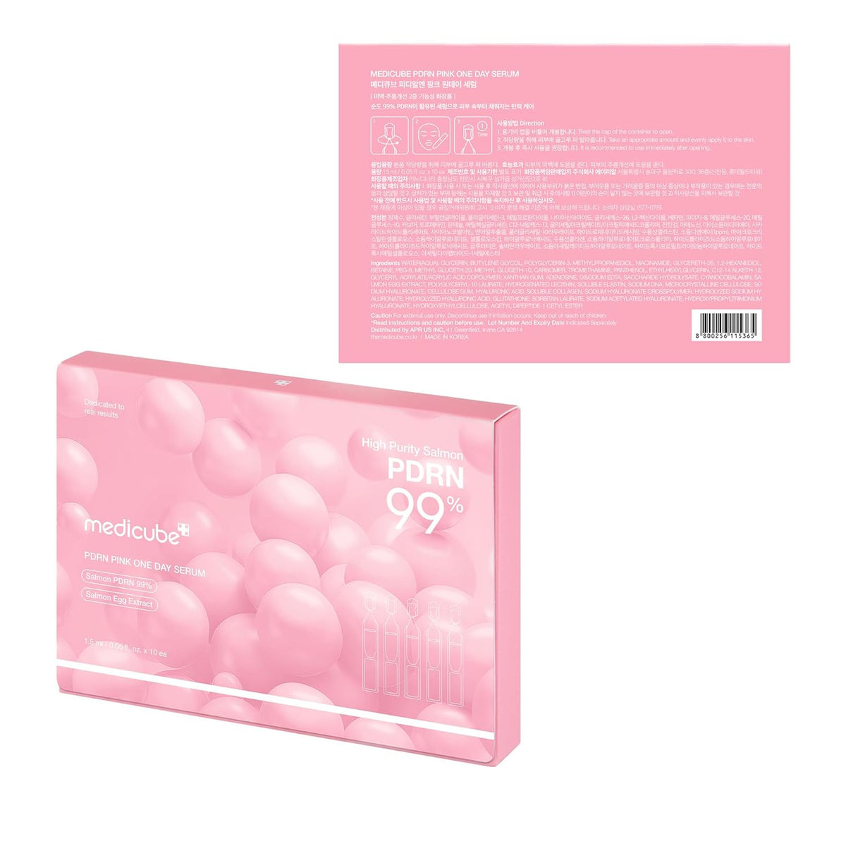 [Medicube] PDRN Pink One Day Serum (1.5ml x 10ea) - Lahab Beauty | لهب بيوتي