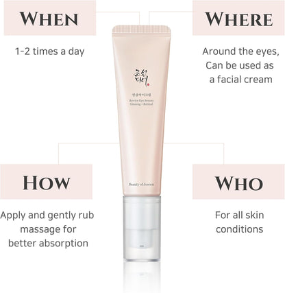 [Beauty Of Joseon] Revive Eye Serum : Ginseng + Retinal 30ml - Lahab Beauty | لهب بيوتي