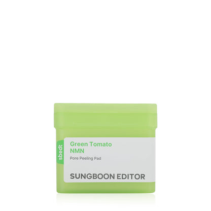 SUNGBOON EDITOR Green Tomato NMN Pore Peeling Pad (170ml / 60 Pads) - Lahab Beauty | لهب بيوتي
