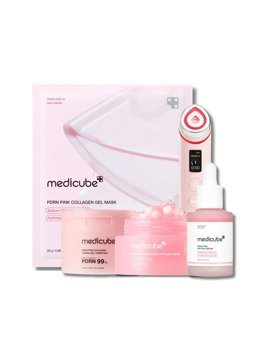 [MEDICUBE] PDRN Booster Pink Toning Collagen Set - Lahab Beauty | لهب بيوتي