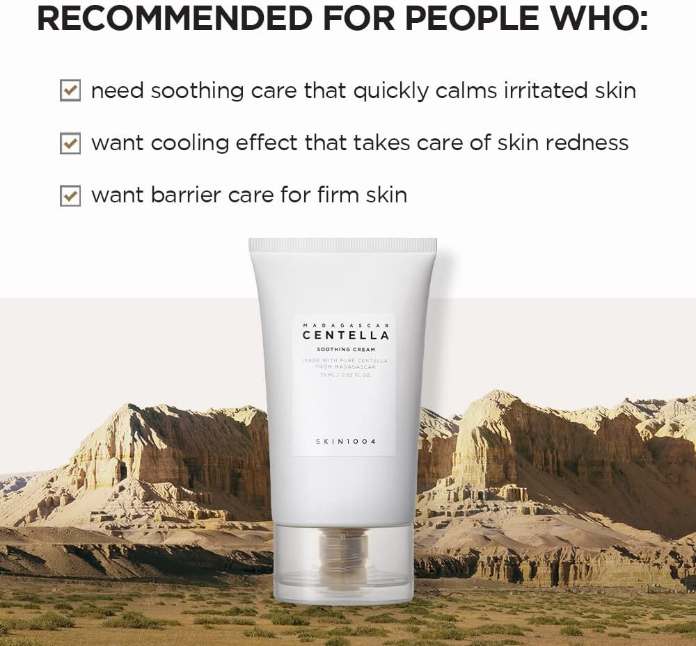[Skin1004] Madagascar Centella Cream – Soothe, Repair & Strengthen 🌿💧 | 75ml - Lahab Beauty | لهب بيوتي