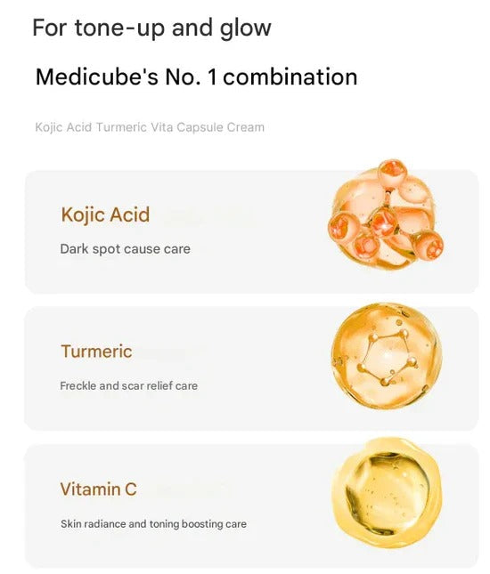 Medicube Turmeric Vita Capsule Cream - 53g - Lahab Beauty | لهب بيوتي