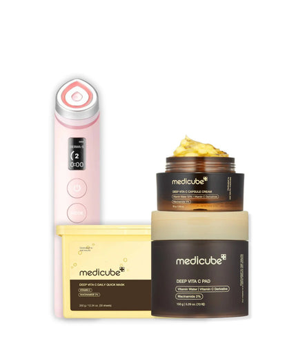 Medicube AGE-R Booster Pro Pink X2 Spotless Radiance Set - Lahab Beauty | لهب بيوتي