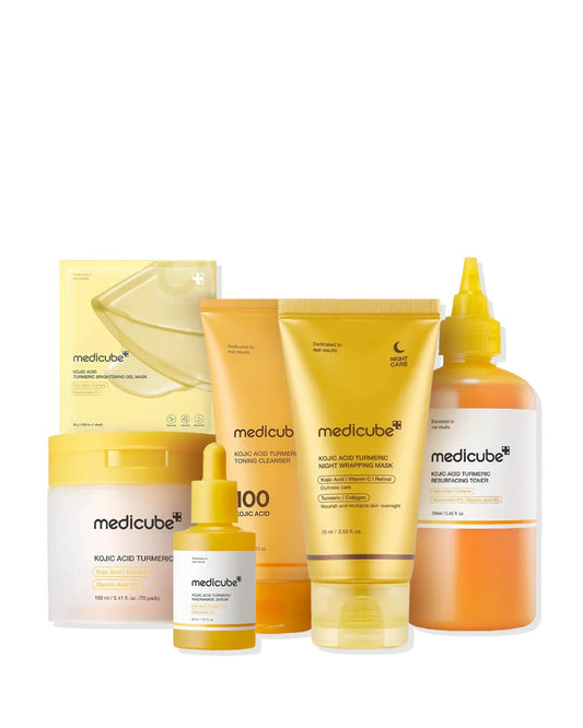 Medicube Kojic Acid Turmeric Brightening Bundle (6-Step Complete Glow Routine) - Lahab Beauty | لهب بيوتي