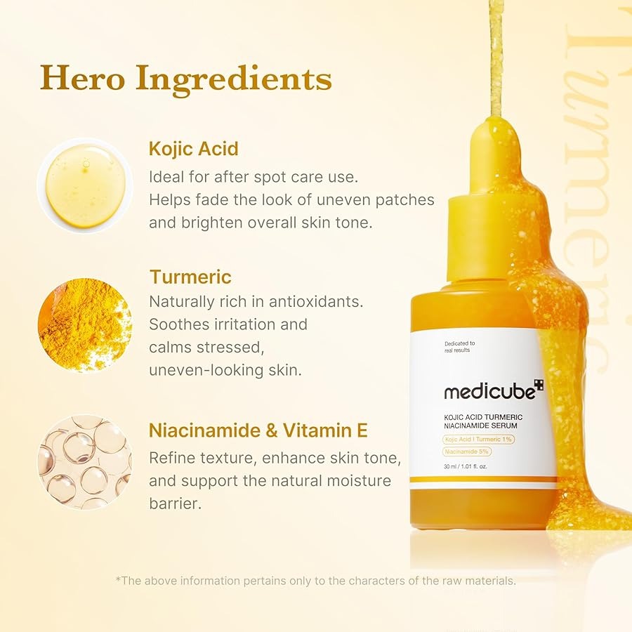 Medicube Kojic Acid Turmeric Brightening Bundle (6-Step Complete Glow Routine) - Lahab Beauty | لهب بيوتي