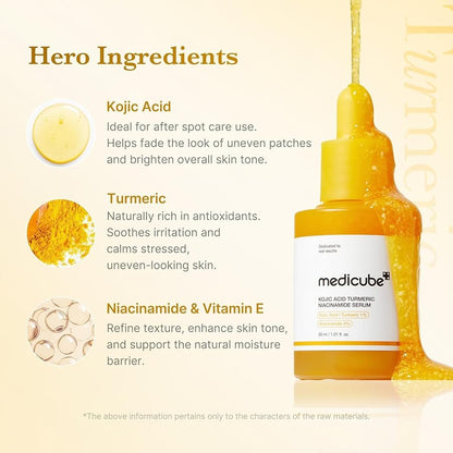 Medicube Kojic Acid Turmeric Brightening Bundle (6-Step Complete Glow Routine) - Lahab Beauty | لهب بيوتي