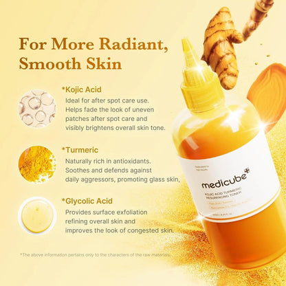 Medicube Kojic Acid Turmeric Brightening Bundle (6-Step Complete Glow Routine) - Lahab Beauty | لهب بيوتي