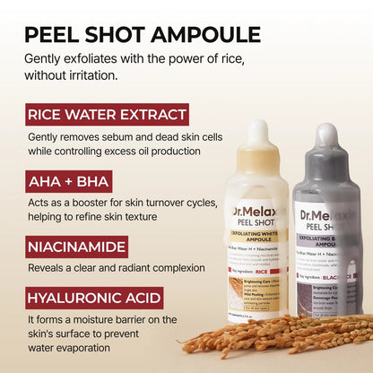 Dr.Melaxin Body & Face Peel Shot Duo - Lahab Beauty | لهب بيوتي