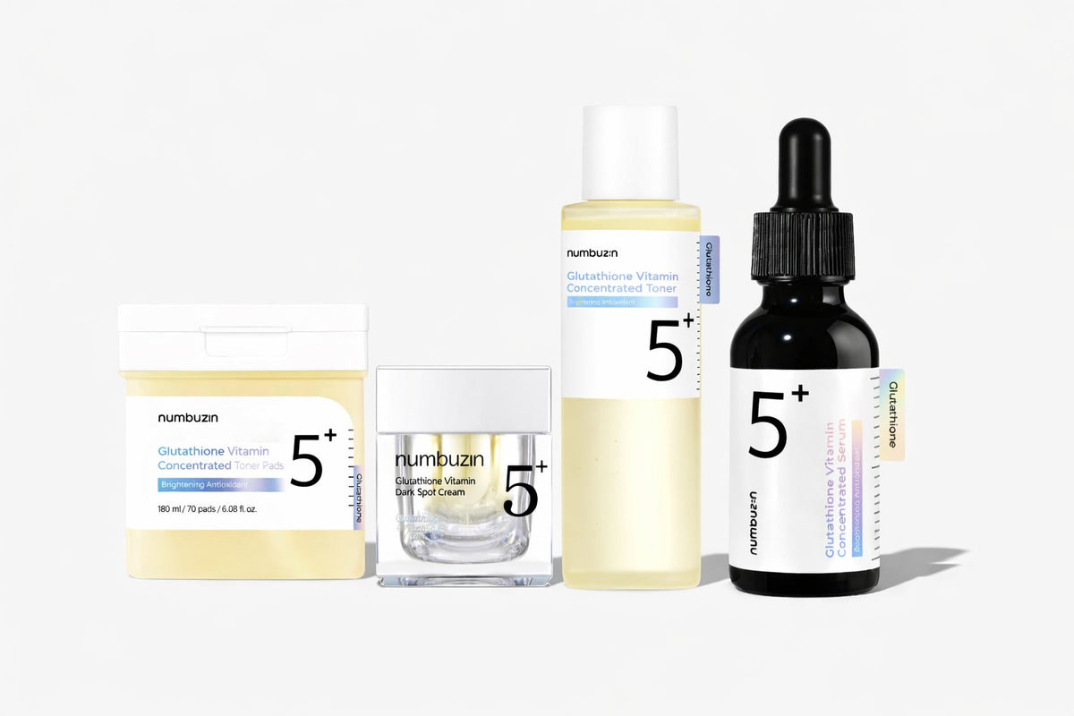 numbuzin No.5 Glutathione Complete Brightening Routine Set ✨🍋 - Lahab Beauty | لهب بيوتي