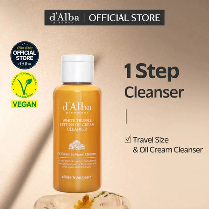 d’Alba White Truffle Return Oil Cream Cleanser (65ml) - Lahab Beauty | لهب بيوتي