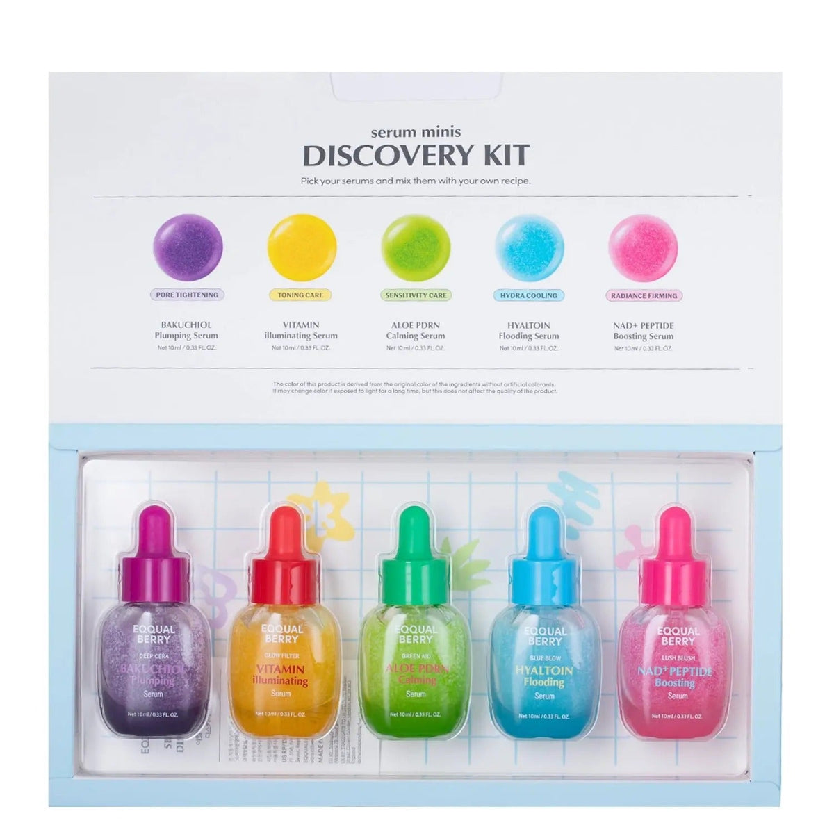 EQQUALBERRY Serum Discovery Kit (5 Mini Serums) ✨💧 - Lahab Beauty | لهب بيوتي