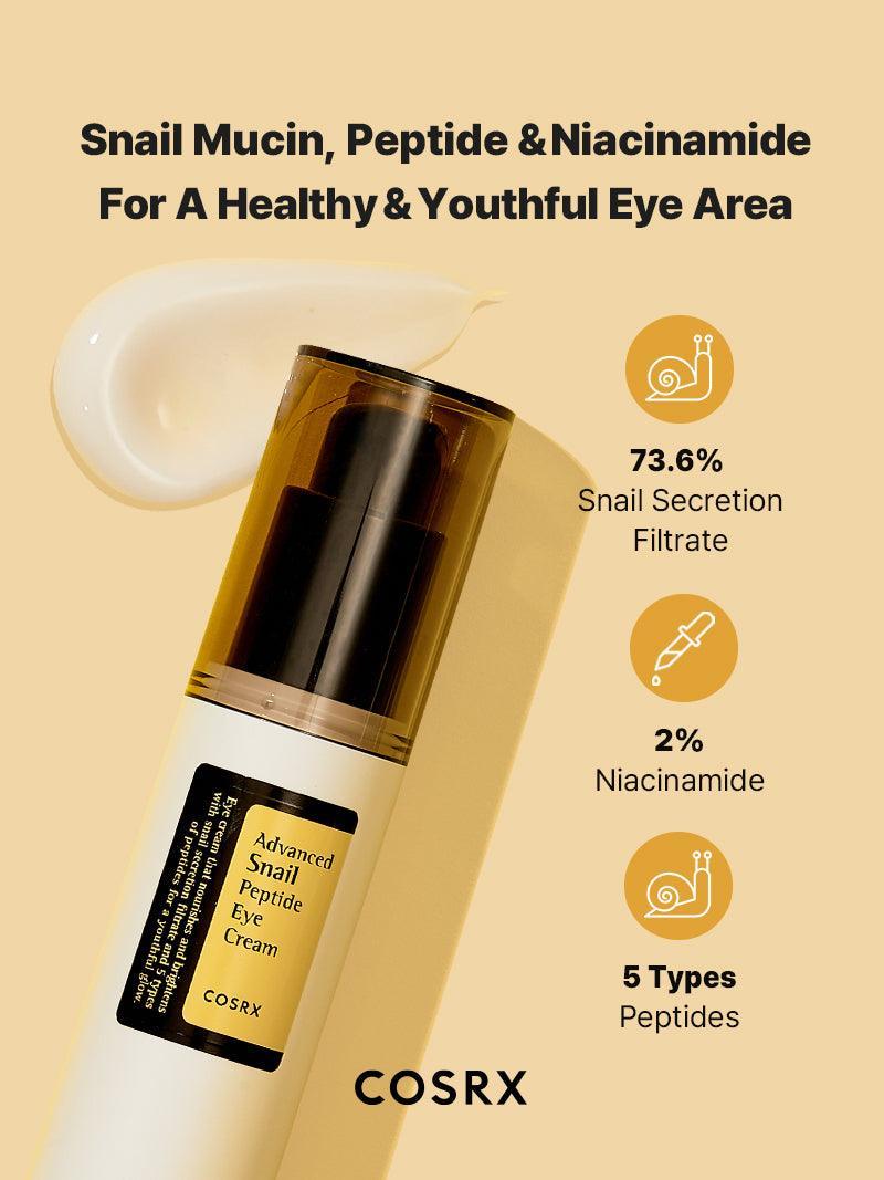 [Cosrx] Advanced Snail Peptide Eye Cream 25ml - Lahab Beauty | لهب بيوتي