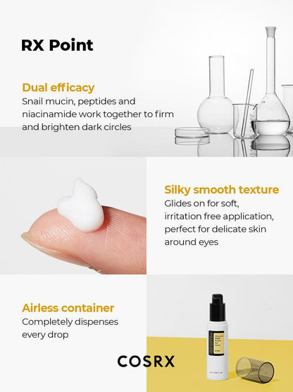 [Cosrx] Advanced Snail Peptide Eye Cream 25ml - Lahab Beauty | لهب بيوتي