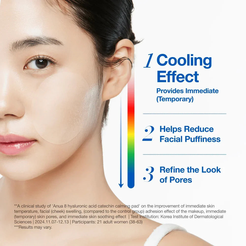 Anua 8 Hyaluronic Acid Catechin Calming Pad (110 Pads / 185ml) - Lahab Beauty | لهب بيوتي
