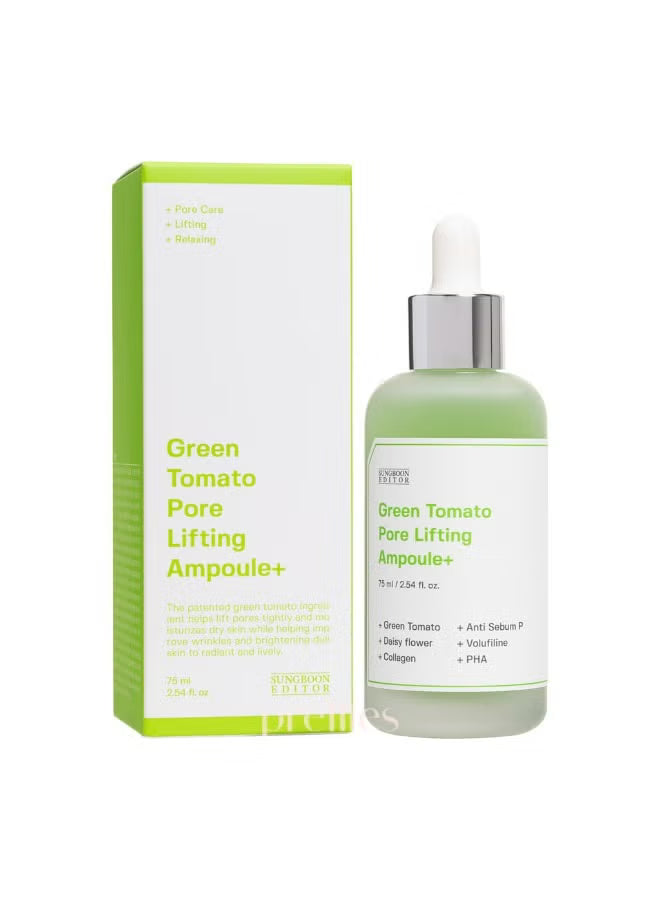 SUNGBOON EDITOR Green Tomato Pore Lifting Ampoule+ 75ml - Lahab Beauty | لهب بيوتي