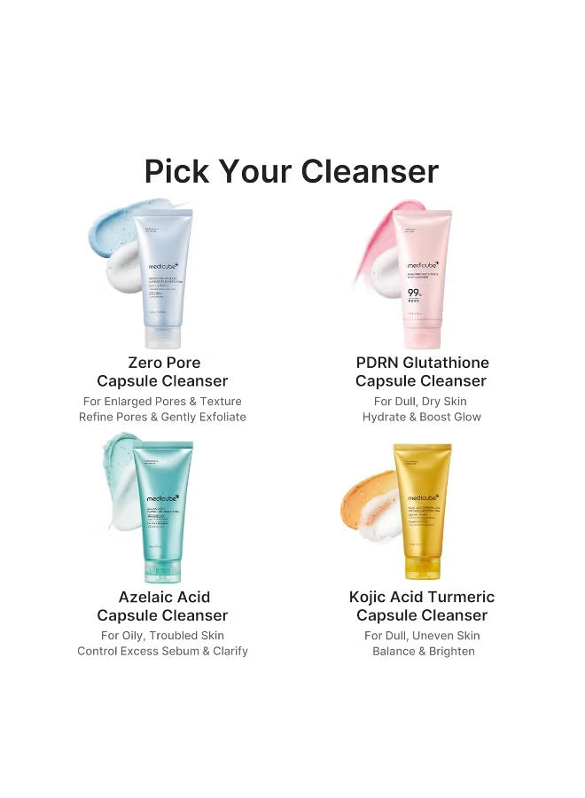 Medicube Kojic Acid Turmeric Vita Capsule Cleansing Foam 120g - Lahab Beauty | لهب بيوتي