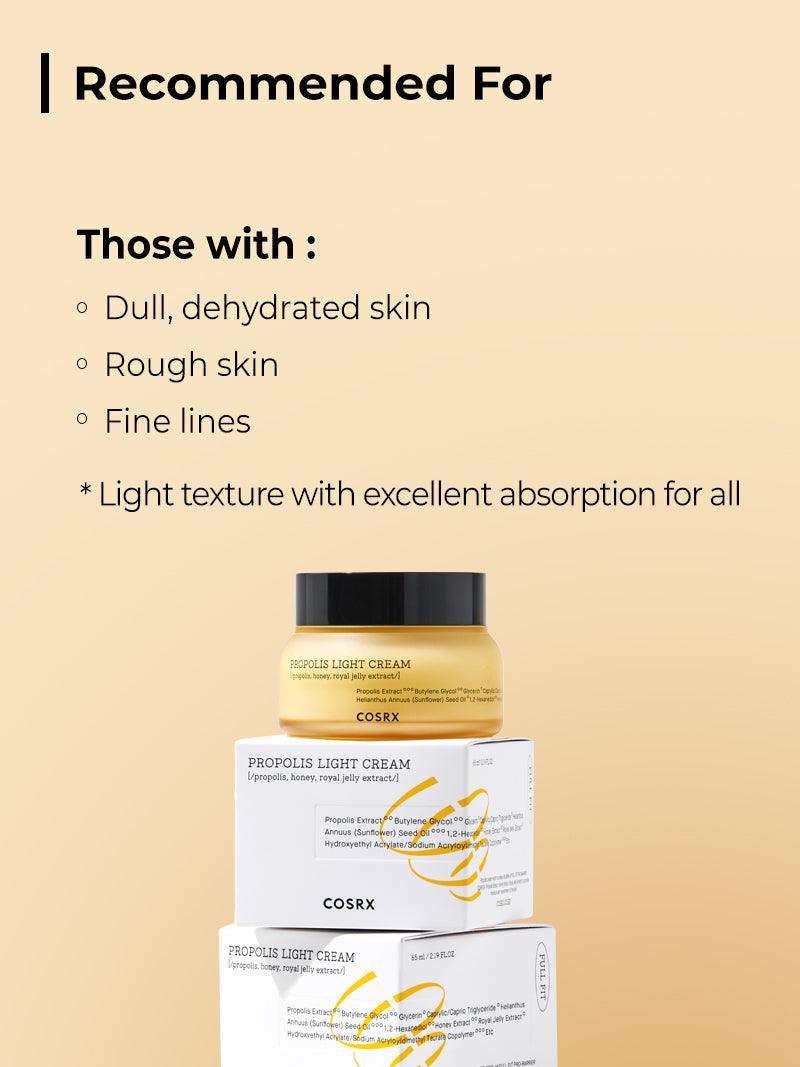 COSRX Propolis Light Cream 65ml - Lahab Beauty | لهب بيوتي