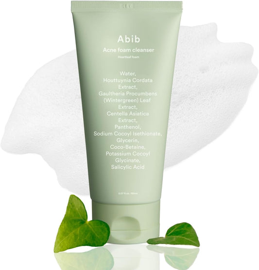 Abib Acne Foam Cleanser Heartleaf Foam - Lahab Beauty | لهب بيوتي