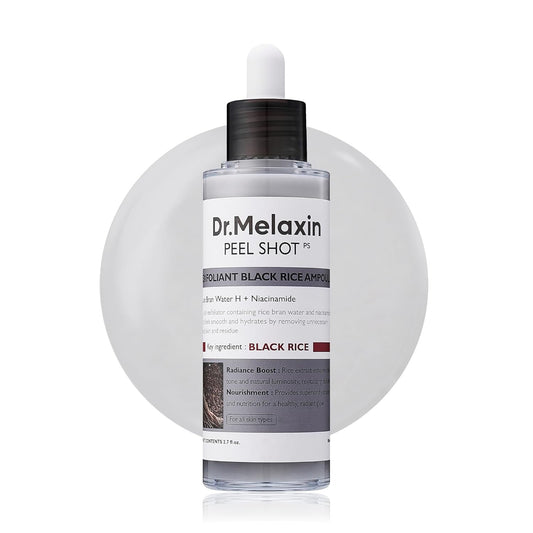 Dr. Melaxin Peel Shot Glow Black Rice Peeling Ampoule - 80 ml - Lahab Beauty | لهب بيوتي