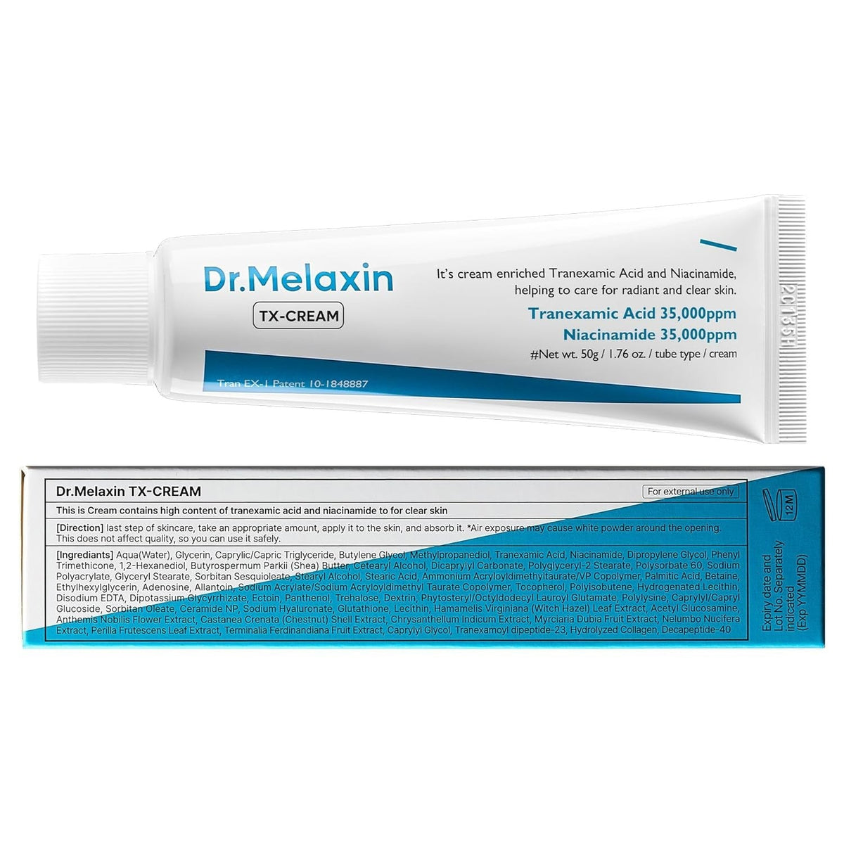 DR.Melaxin TX Tranexamic Acid Cream - 50 ml - Lahab Beauty | لهب بيوتي