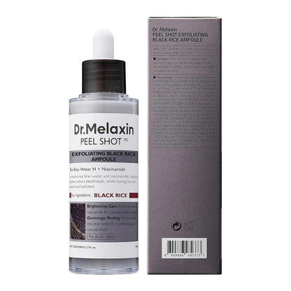 Dr. Melaxin Peel Shot Glow Black Rice Peeling Ampoule - 80 ml - Lahab Beauty | لهب بيوتي