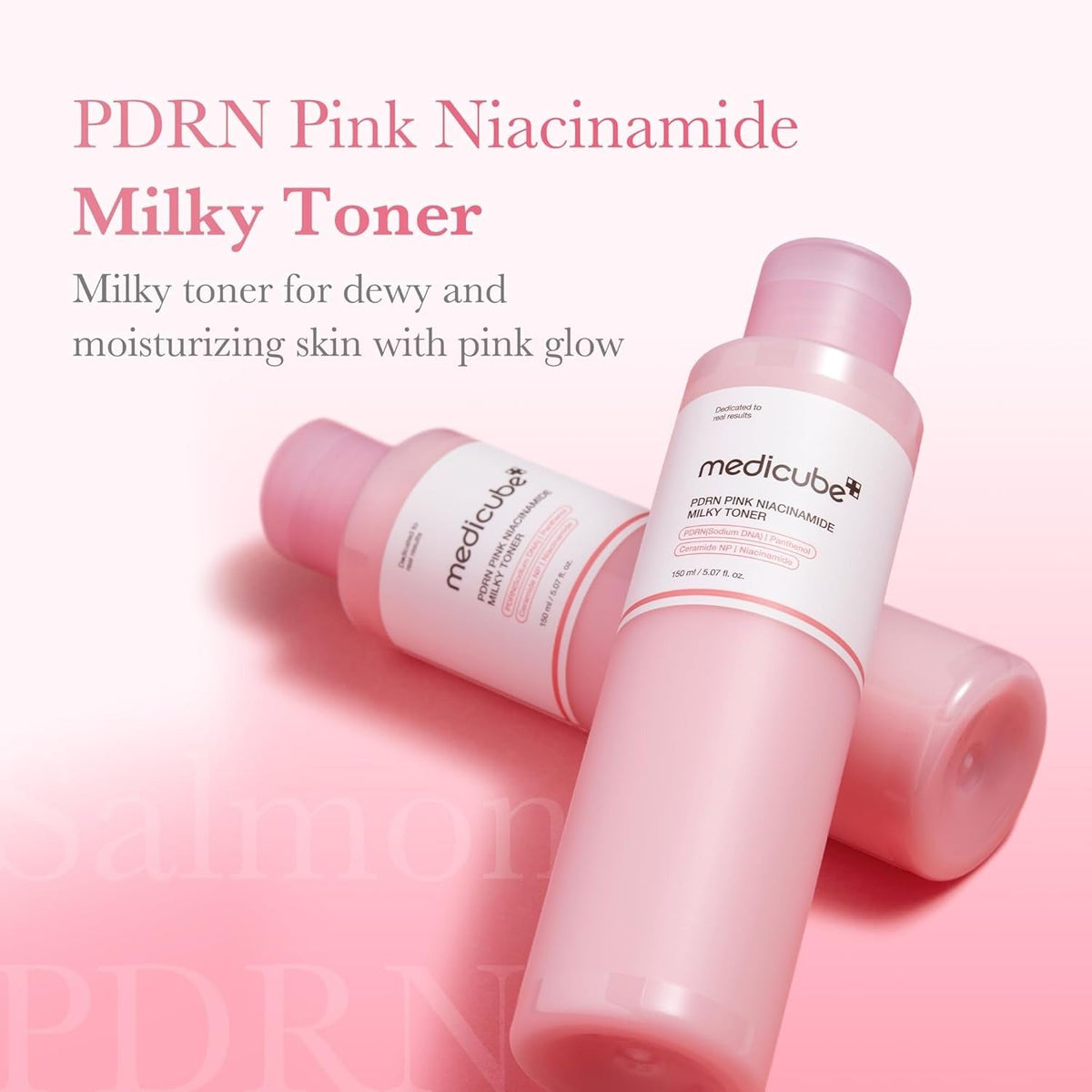 MEDICUBE - PDRN Pink Niacinamide Milky Toner – Dewy Radiance Hydration | 150 ml - Lahab Beauty | لهب بيوتي