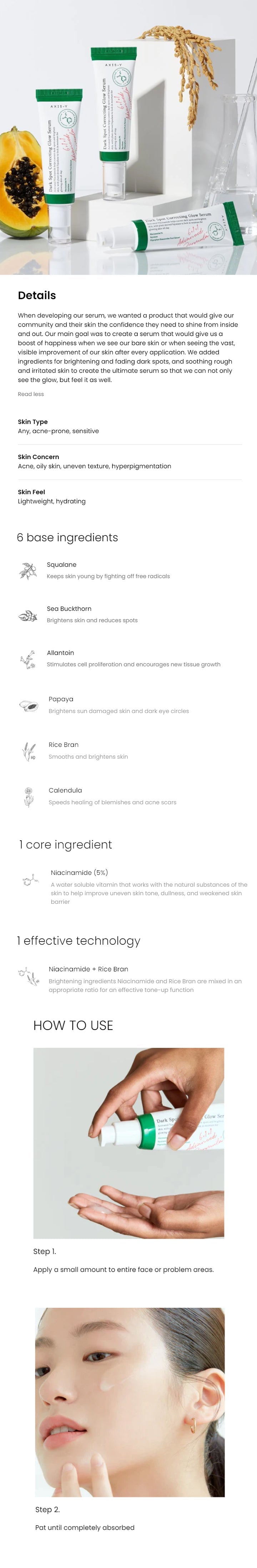 [AXIS-Y] Dark Spot Correcting Glow Serum Double Set - Lahab Beauty | لهب بيوتي