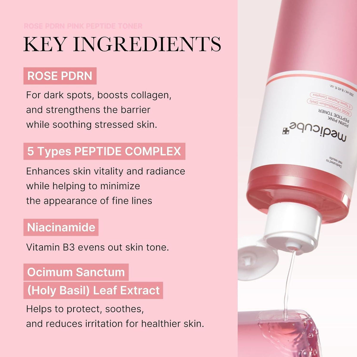 [Medicube] PDRN Pink Cica Soothing Toner 250ml - Lahab Beauty | لهب بيوتي