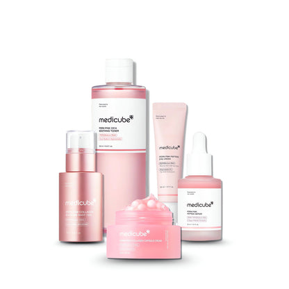 [MEDICUBE] PDRN Peptide Pink Shot Set - Lahab Beauty | لهب بيوتي