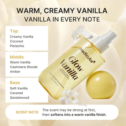 Medicube Glow Vanilla Hair & Body Fragrance Mist (250ml) - Lahab Beauty | لهب بيوتي