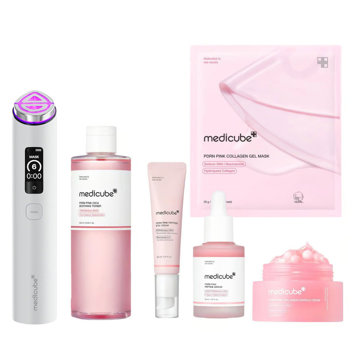 [MEDICUBE] PDRN Peptide Booster Pro White X2 Set - Lahab Beauty | لهب بيوتي