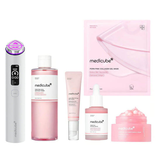 [MEDICUBE] PDRN Peptide Booster Pro White X2 Set - Lahab Beauty | لهب بيوتي