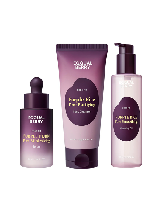 [EQQUALBERRY] Purple Rice Minimizing Pore Smoothing Set - Lahab Beauty | لهب بيوتي