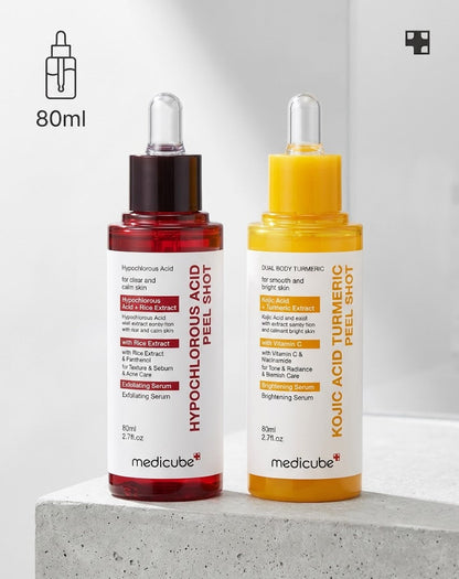 Medicube Dual Body Peel Shot Duo – Smooth & Bright Skin Set - Lahab Beauty | لهب بيوتي